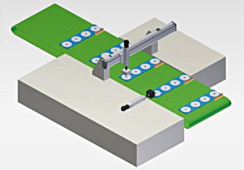 十字式电动滑台应用于光碟片UV照射装置
