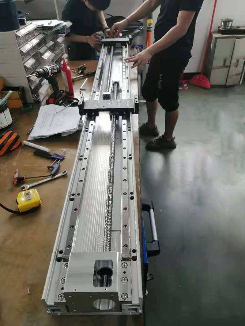 夹具应用的双丝杆直线模组